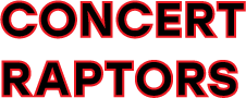 concert raptors text logo